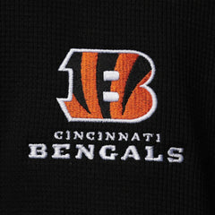 Cincinnati Bengals Dunbrooke Logo Maverick Thermal Henley Long Sleeve T-Shirt Black | NFL