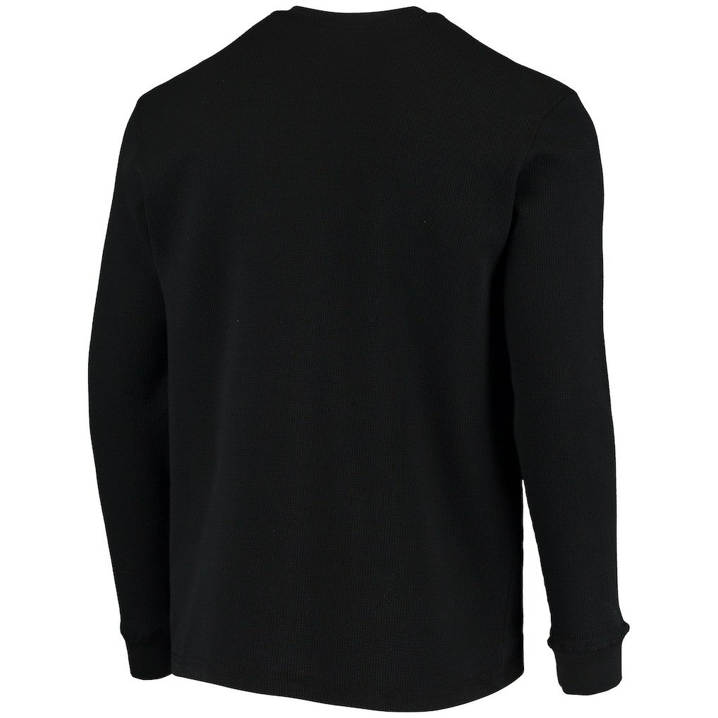 Cincinnati Bengals Dunbrooke Logo Maverick Thermal Henley Long Sleeve T-Shirt Black | NFL
