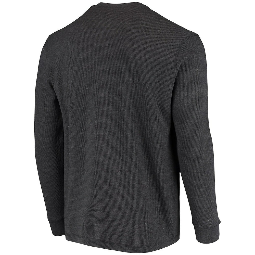 Cleveland Browns Dunbrooke Logo Maverick Thermal Henley Long Sleeve T-Shirt Charcoal | NFL