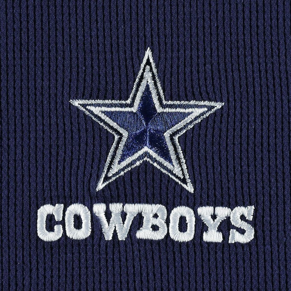 Dallas Cowboys Maverick Thermal Henley Long Sleeve T-Shirt Navy | NFL