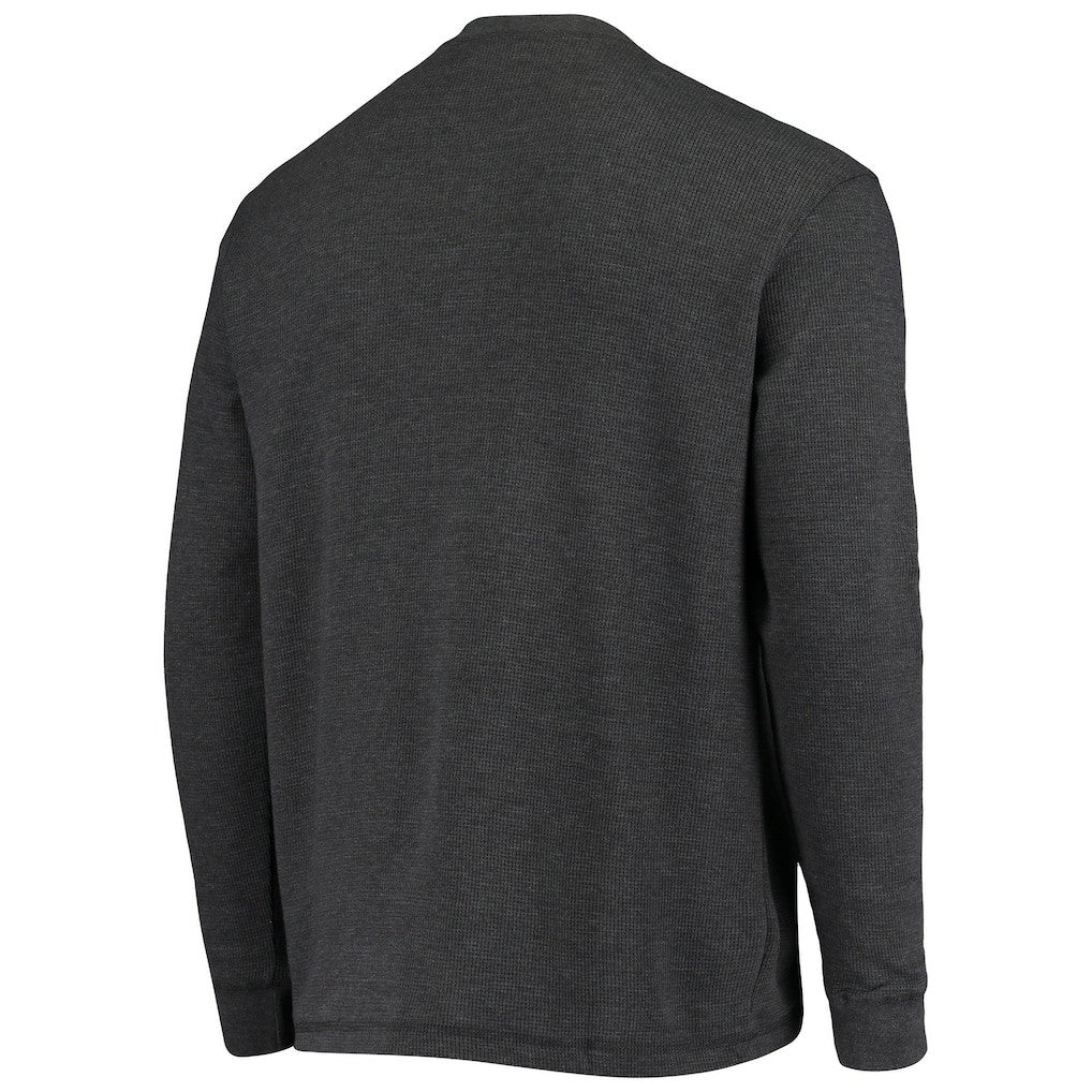 Miami Dolphins Dunbrooke Logo Maverick Thermal Henley Long Sleeve T-Shirt Charcoal | NFL