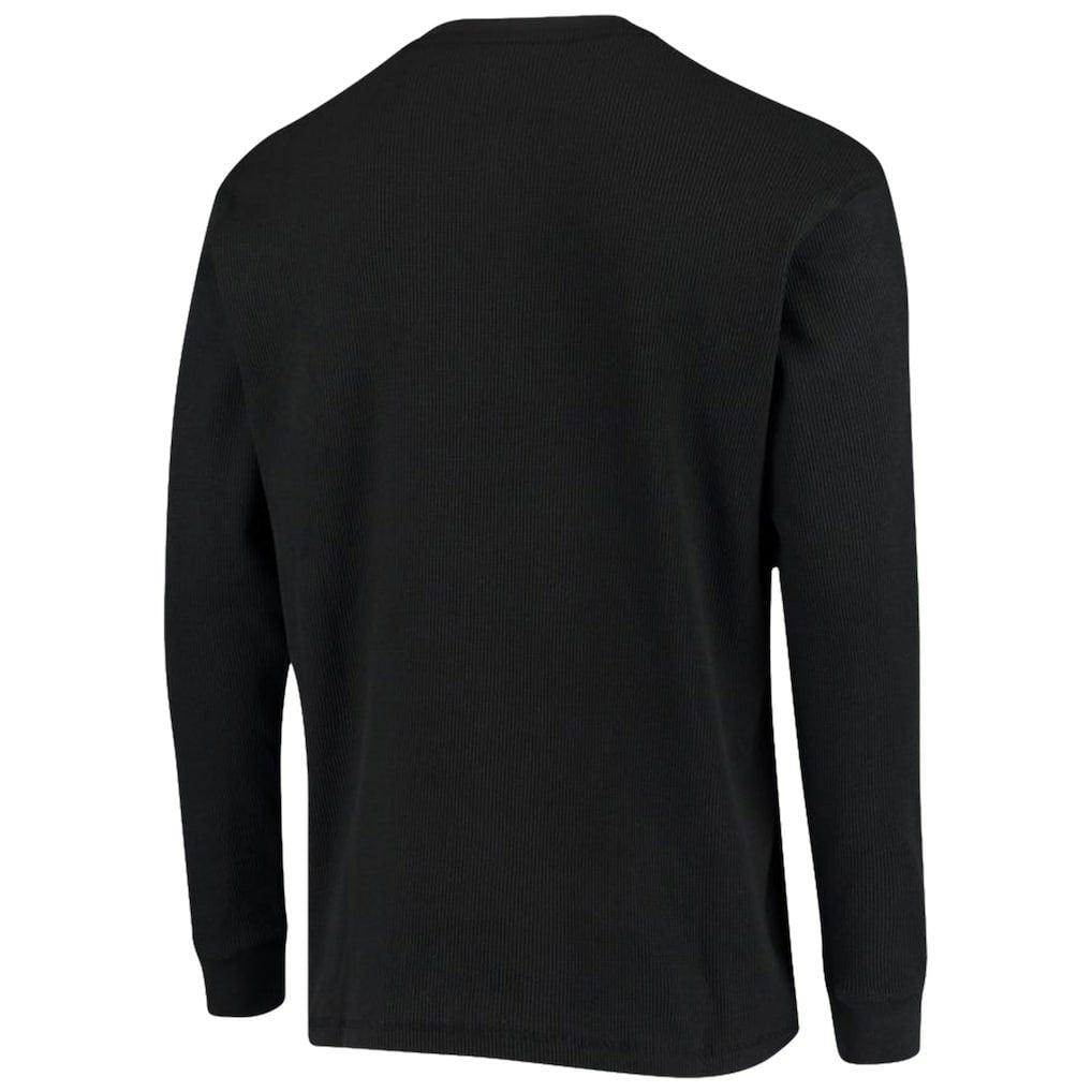 Atlanta Falcons Dunbrooke Logo Maverick Thermal Henley Long Sleeve T-Shirt Black | NFL
