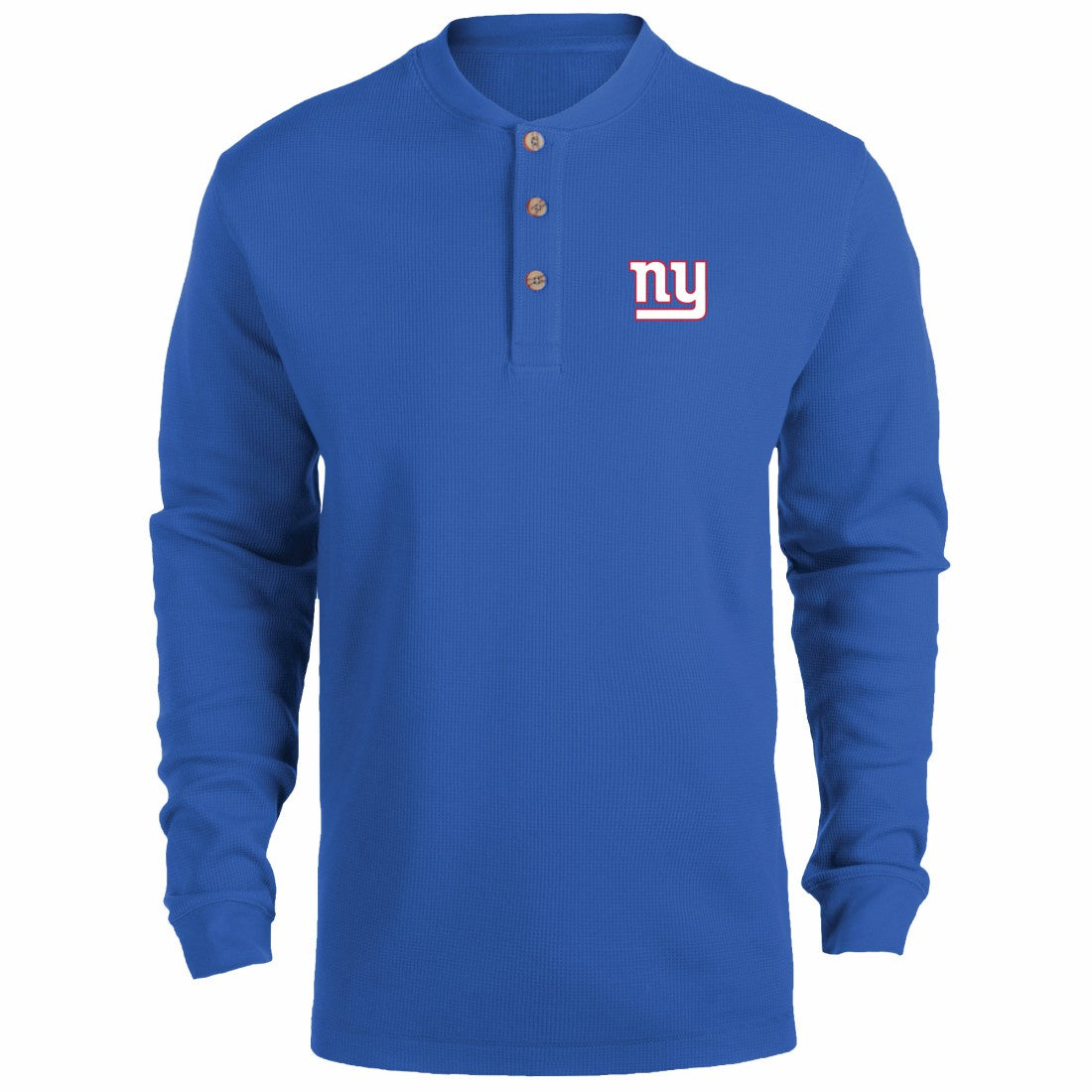 New York Giants Dunbrooke Logo Maverick Thermal Henley Long Sleeve T-Shirt Royal | NFL