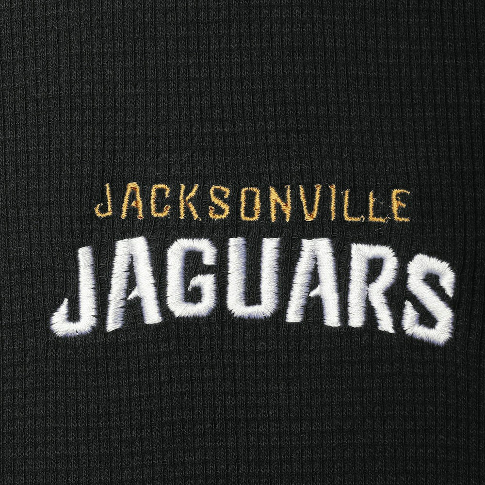 Jacksonville Jaguars Dunbrooke Logo Maverick Thermal Henley Long Sleeve T-Shirt Black | NFL