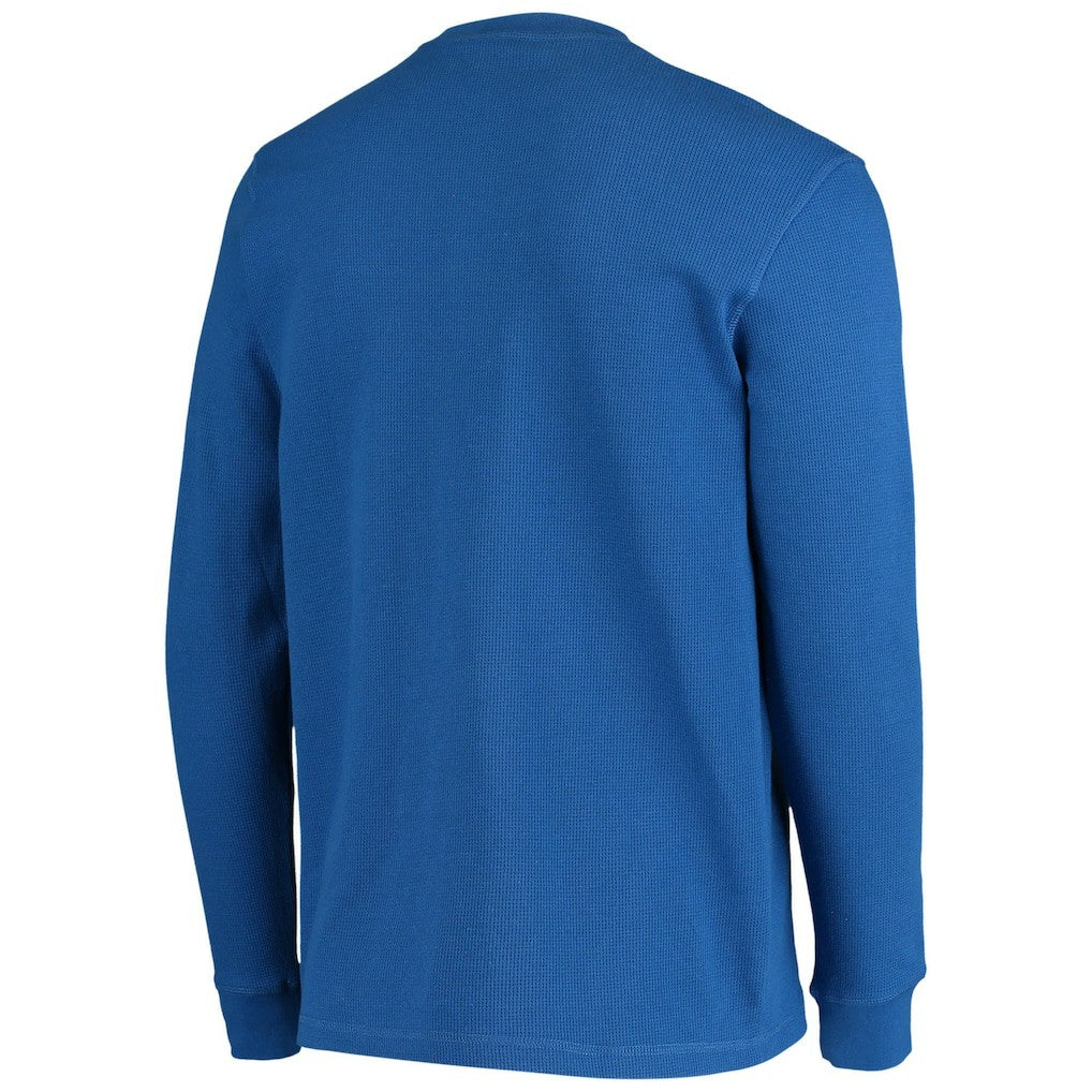 Los Angeles Rams Dunbrooke Logo Maverick Thermal Henley Long Sleeve T-Shirt Royal | NFL
