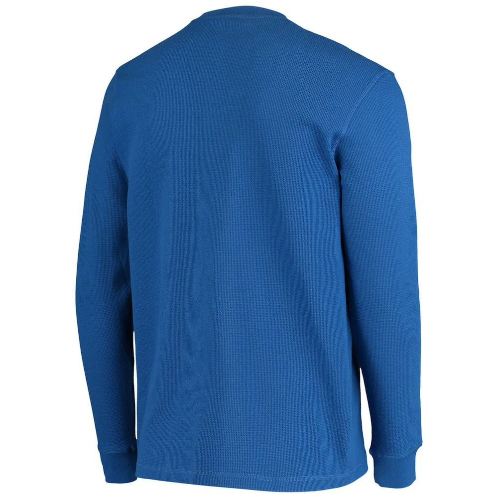 Los Angeles Rams Dunbrooke Logo Maverick Thermal Henley Long Sleeve T-Shirt Royal | NFL