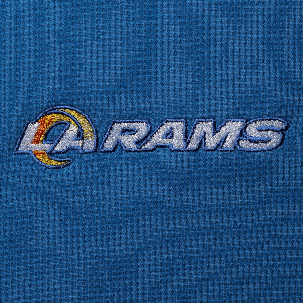 Los Angeles Rams Dunbrooke Logo Maverick Thermal Henley Long Sleeve T-Shirt Royal | NFL
