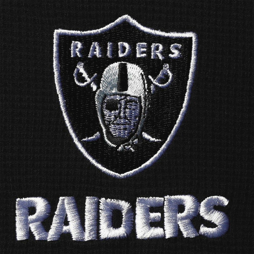 Las Vegas Raiders Dunbrooke Logo Maverick Thermal Henley Long Sleeve T-Shirt Black | NFL