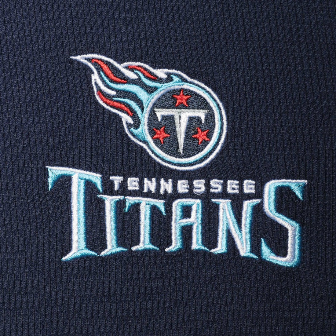 Tennessee Titans Dunbrooke Logo Maverick Thermal Henley Long Sleeve T-Shirt Navy | NFL