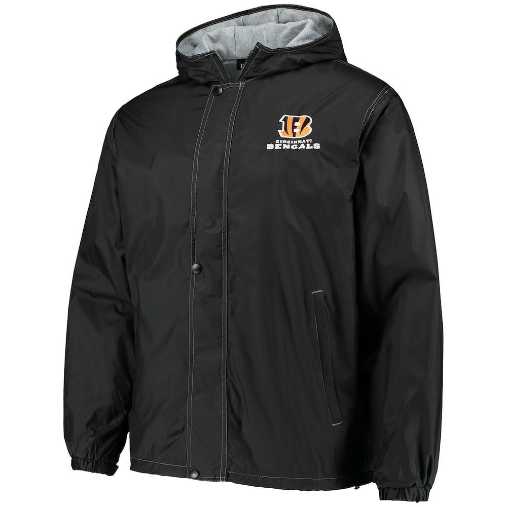 Cincinnati Bengals Dunbrooke Logo Legacy Stadium Full-Zip Jacket- Black | NFL