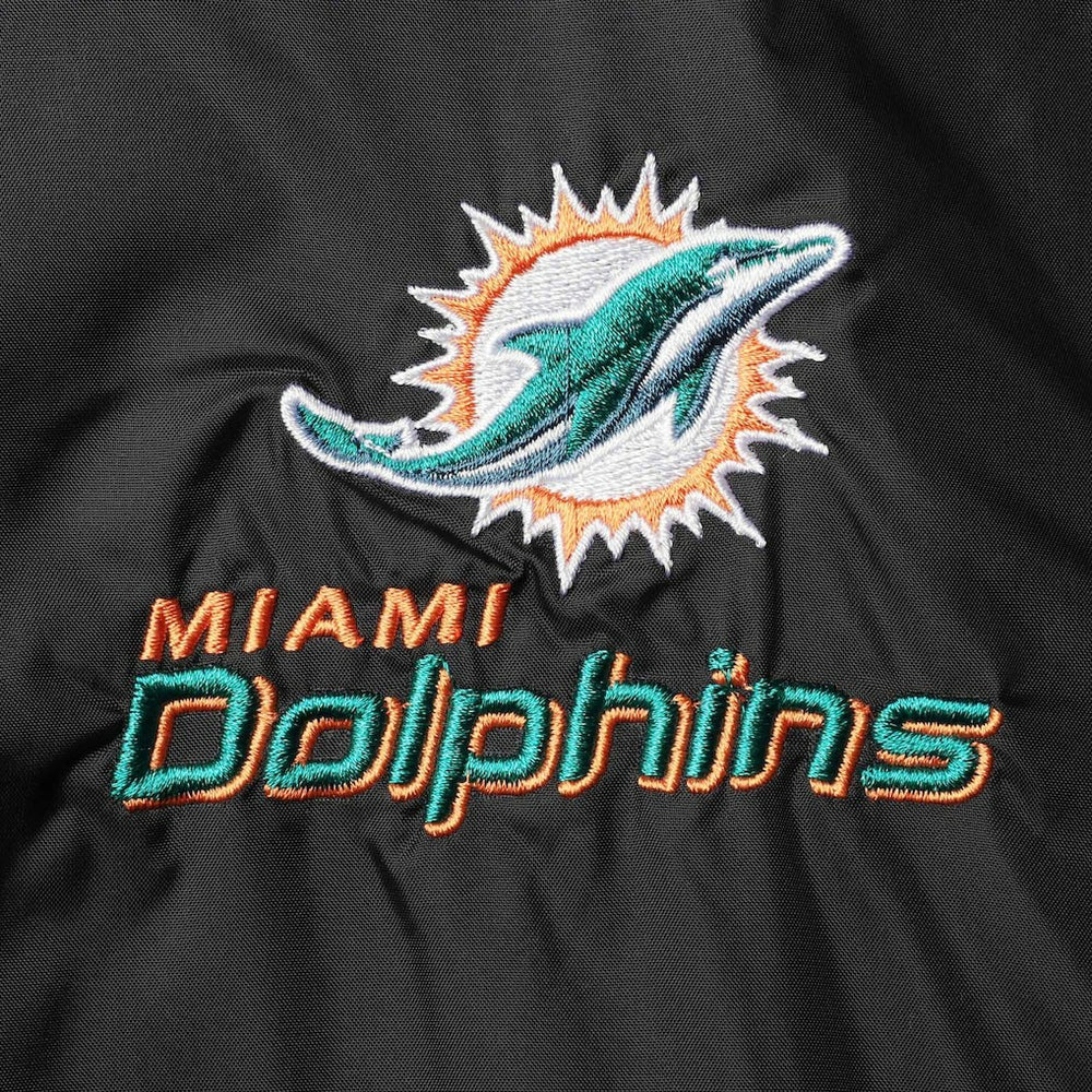Miami Dolphins Dunbrooke Logo Legacy Stadium Full-Zip Jacket- Black | NFL