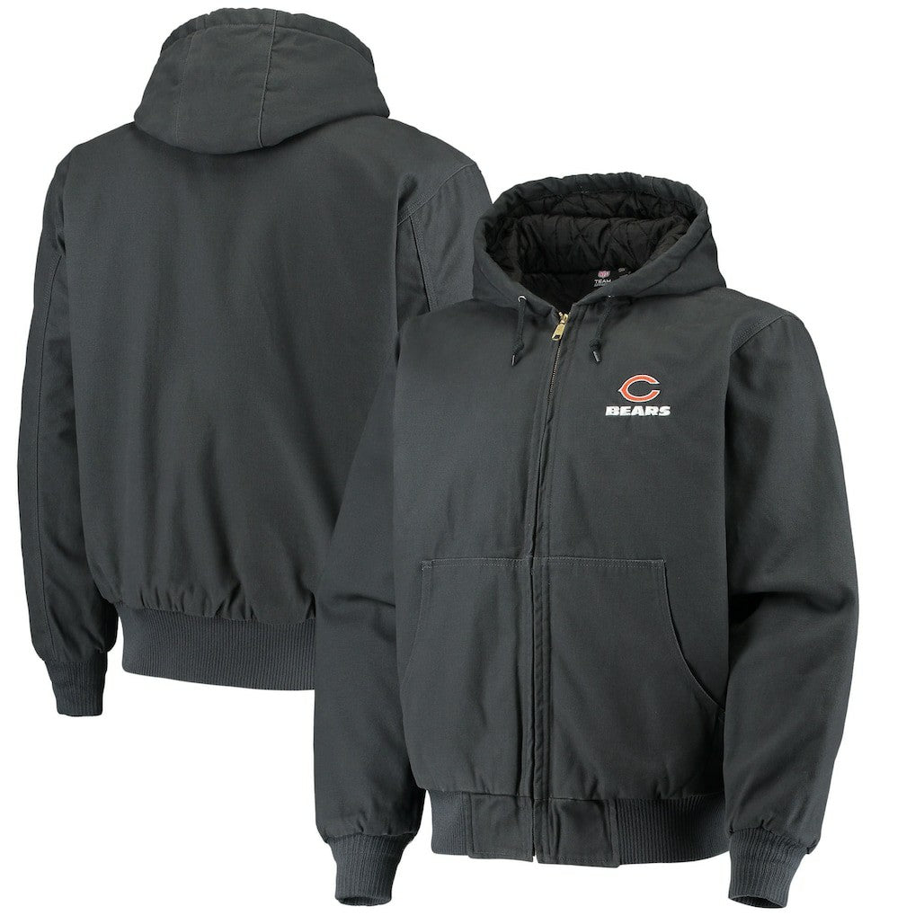 Chicago Bears Dunbrooke Dakota Cotton Canvas Hooded Jacket Navy | NFL