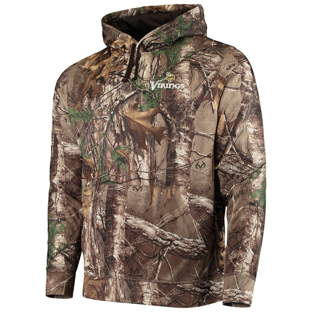 Minnesota Vikings Dunbrooke Circle Champion Tech Fleece Pullover Hoodie Realtree Camo | NFL