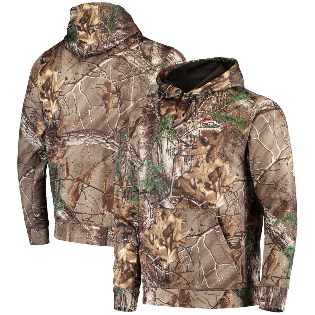 Denver Broncos Dunbrooke Circle Champion Tech Fleece Pullover Hoodie Realtree Camo | NFL