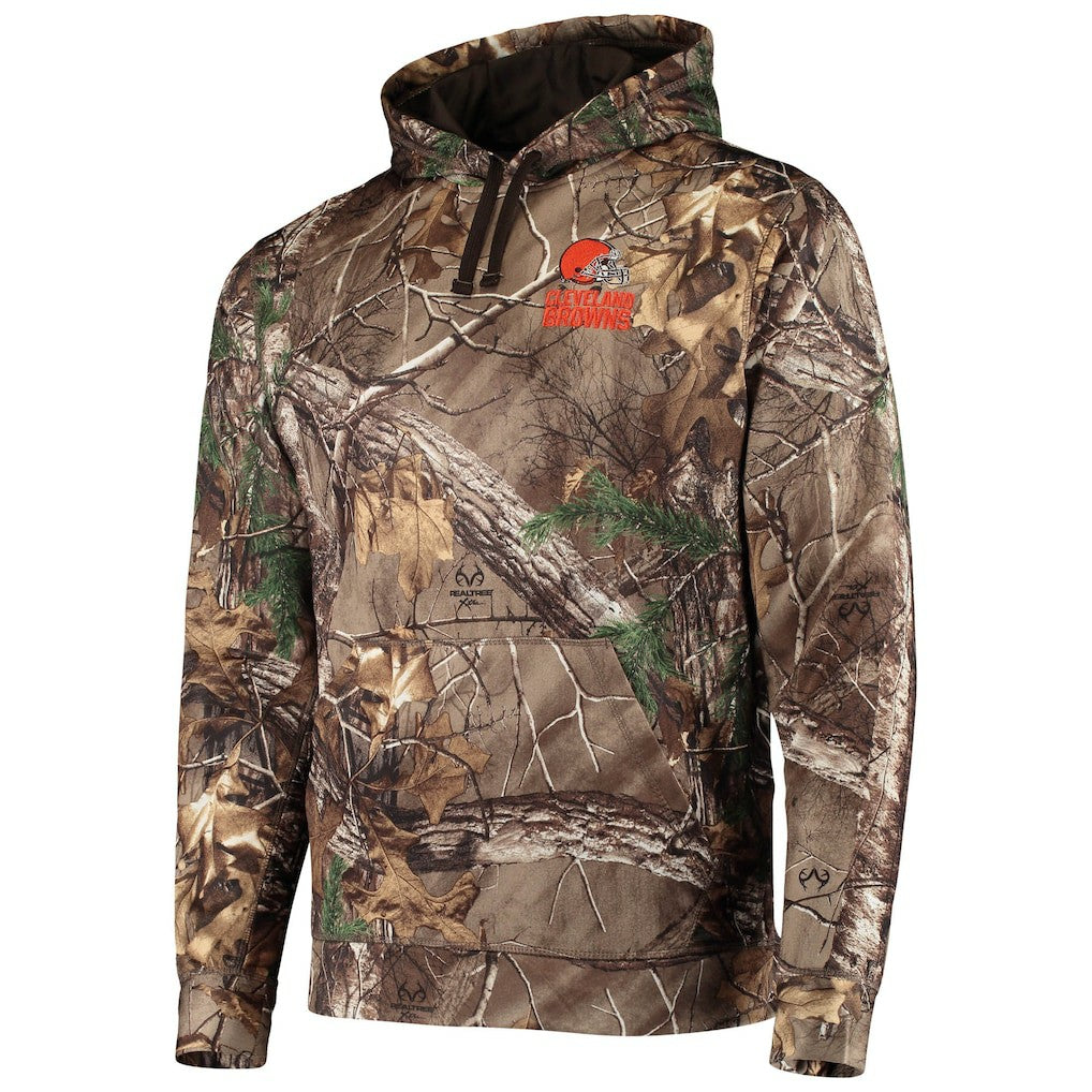 Cleveland Browns Dunbrooke Circle Champion Tech Fleece Pullover Hoodie Realtree Camo | NFL