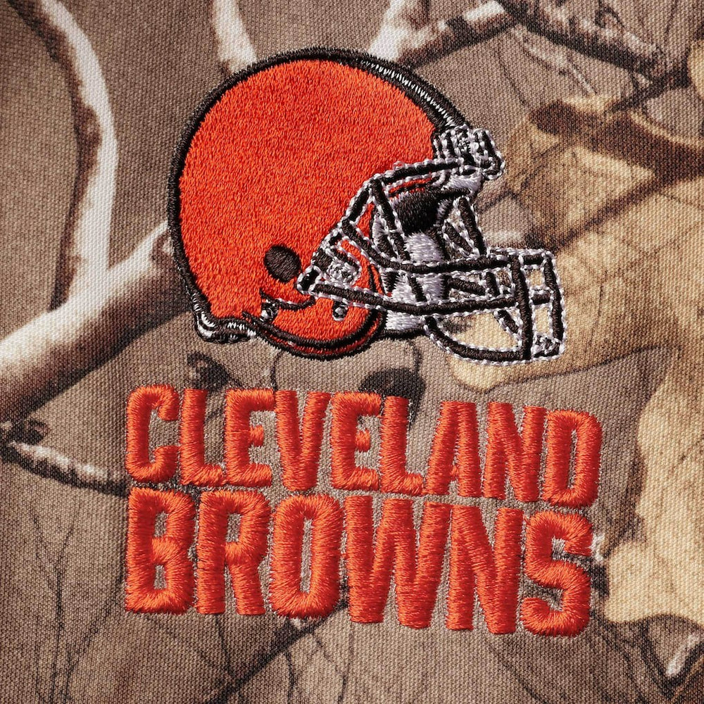 Cleveland Browns Dunbrooke Circle Champion Tech Fleece Pullover Hoodie Realtree Camo | NFL