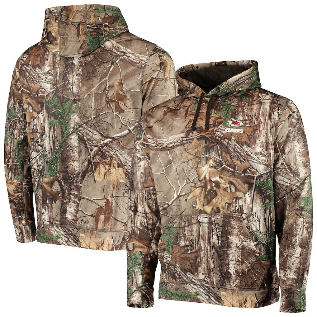 Kansas City Chiefs Dunbrooke Circle Champion Tech Fleece Pullover Hoodie Realtree Camo | NFL