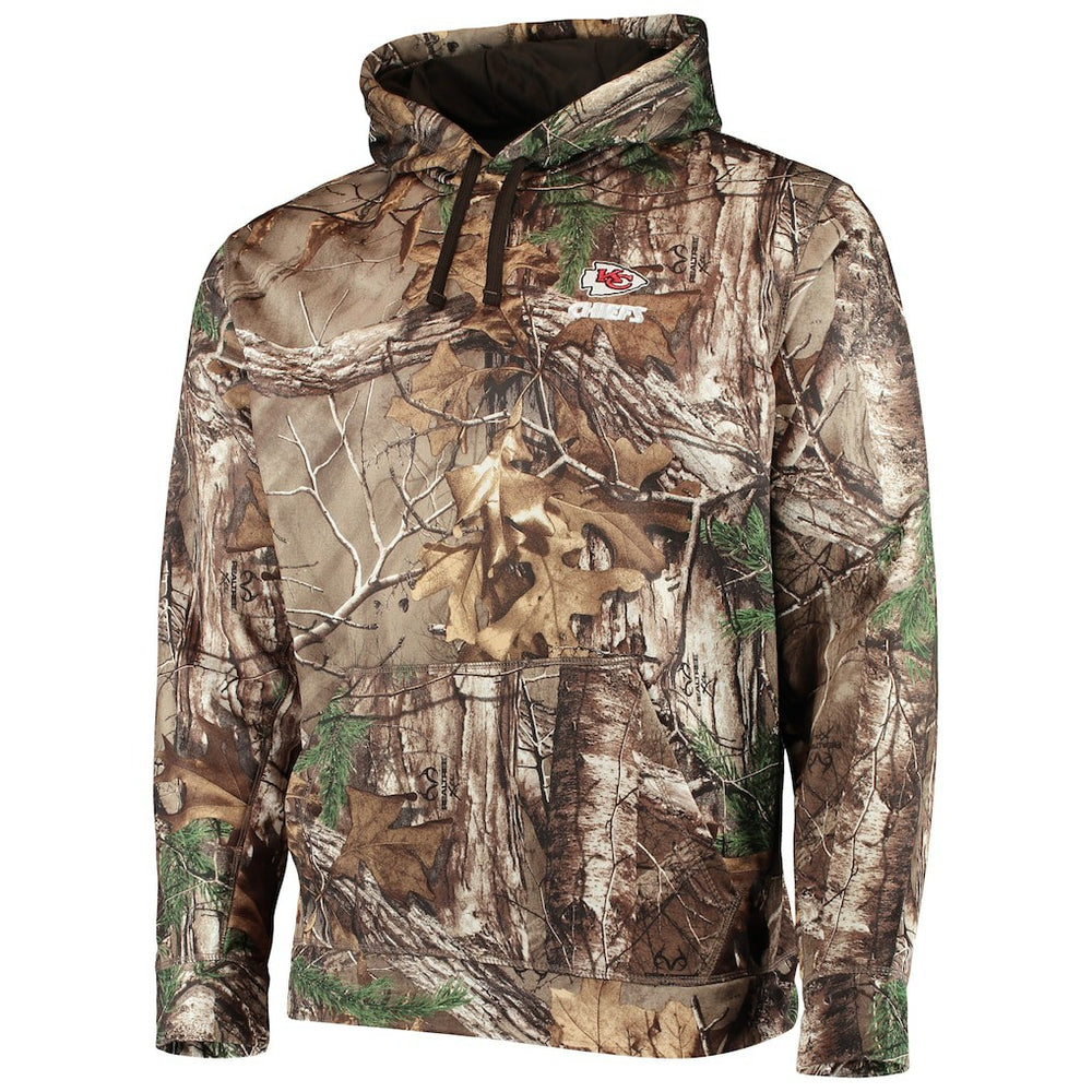 Kansas City Chiefs Dunbrooke Circle Champion Tech Fleece Pullover Hoodie Realtree Camo | NFL