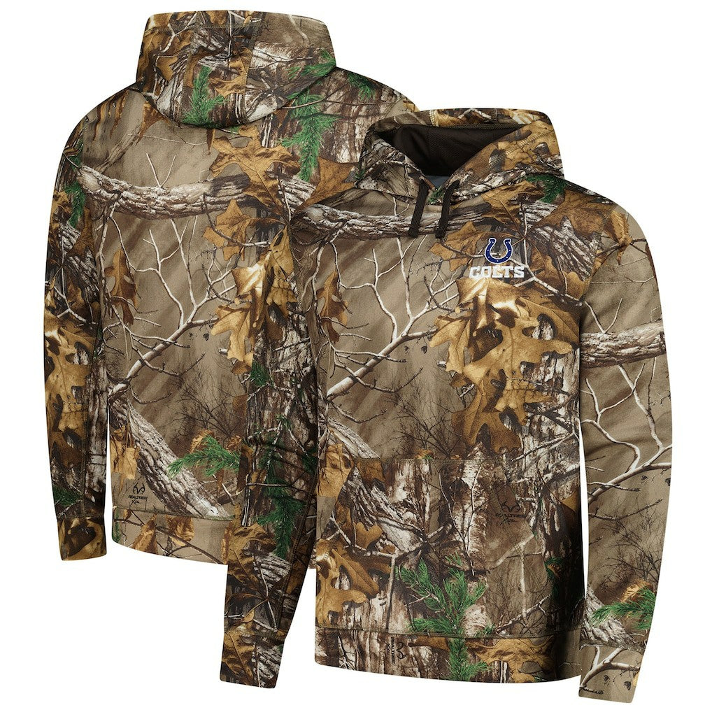 Indianapolis Colts Dunbrooke Circle Champion Tech Fleece Pullover Hoodie Realtree Camo | NFL