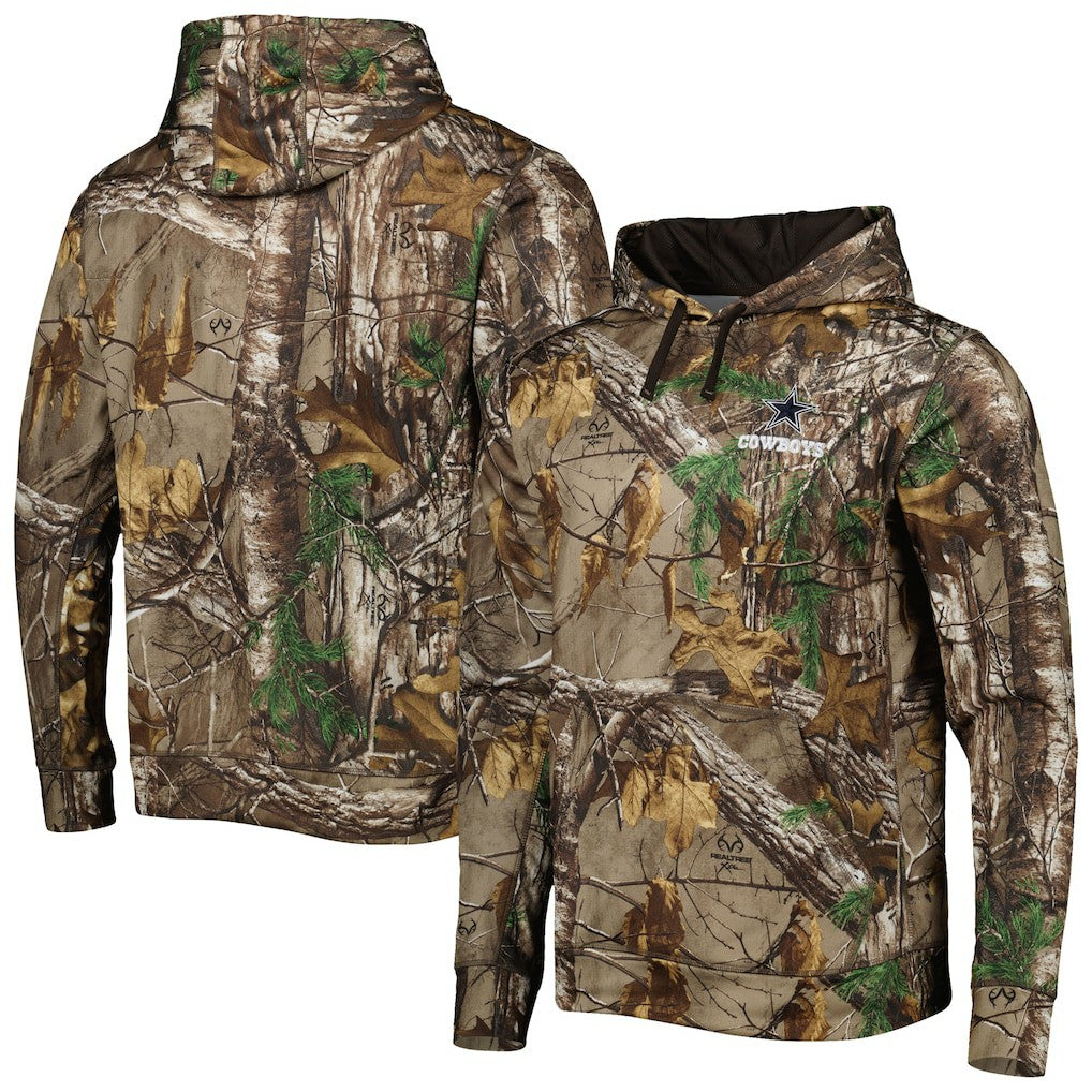 Dallas Cowboys Champion Tech Fleece Pullover Hoodie Realtree Camo | NFL