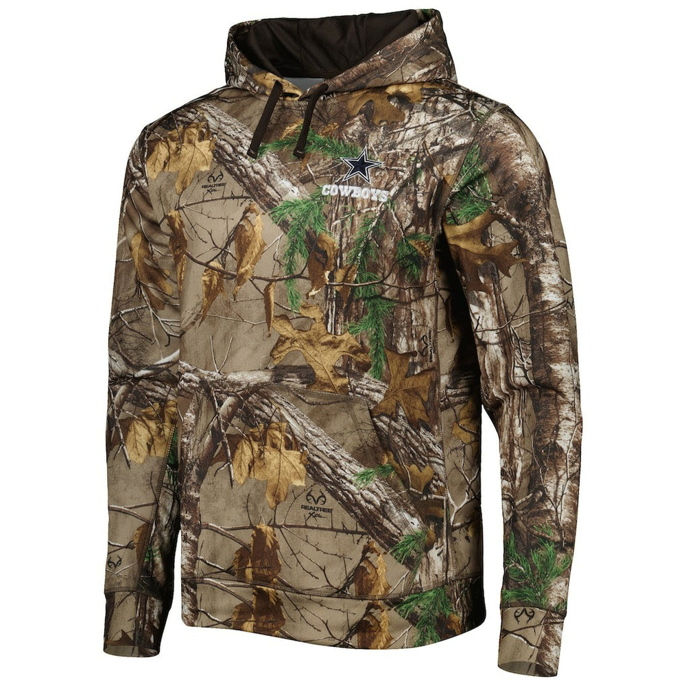Dallas Cowboys Champion Tech Fleece Pullover Hoodie Realtree Camo | NFL
