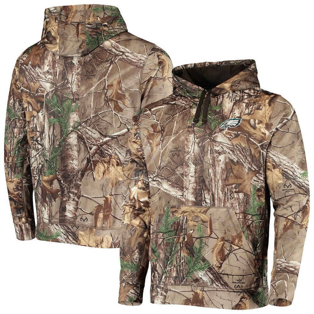 Philadelphia Eagles Dunbrooke Circle Champion Tech Fleece Pullover Hoodie Realtree Camo | NFL