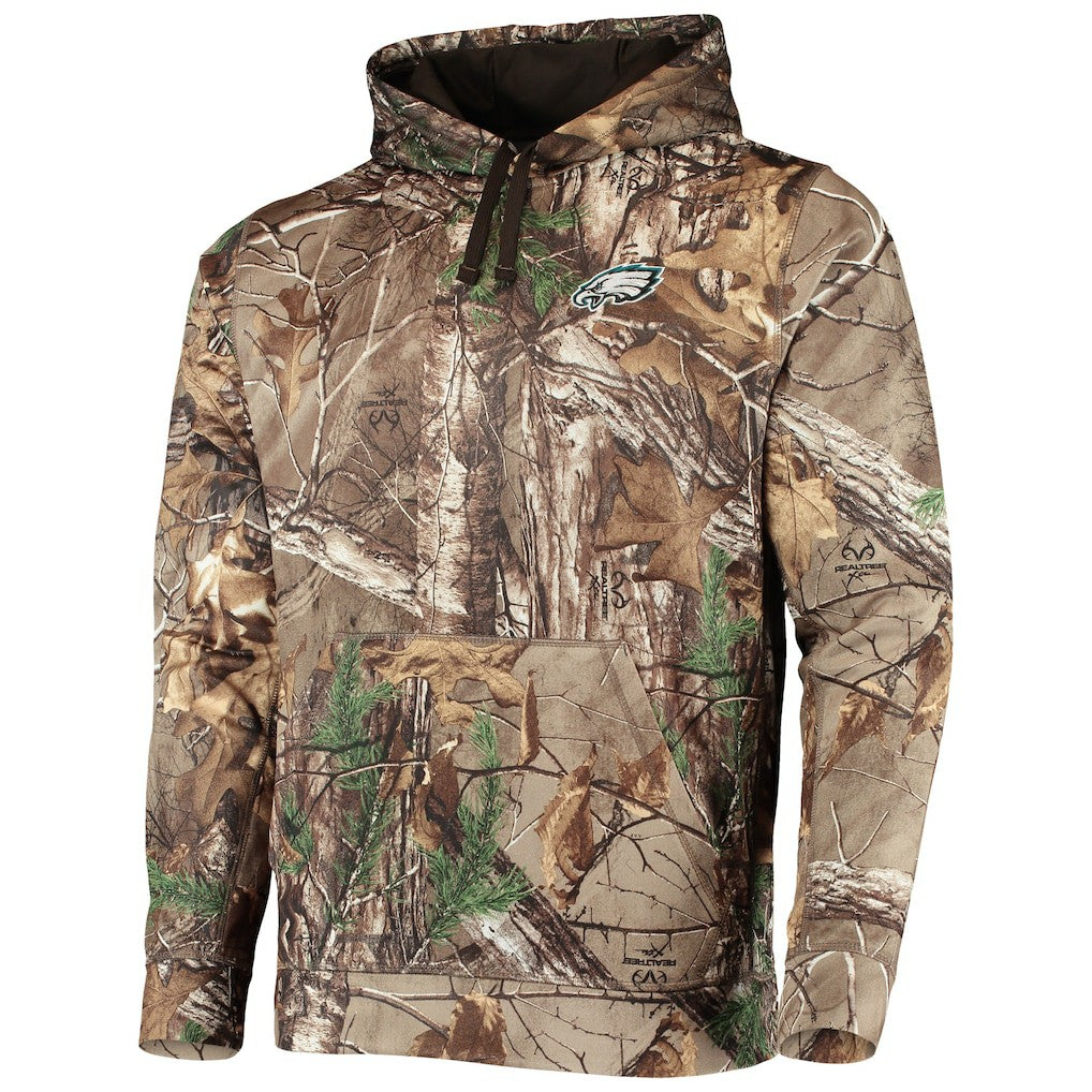 Philadelphia Eagles Dunbrooke Circle Champion Tech Fleece Pullover Hoodie Realtree Camo | NFL