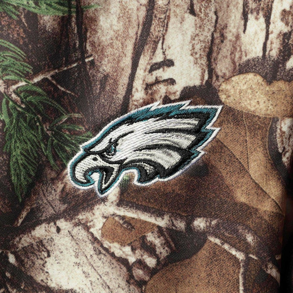 Philadelphia Eagles Dunbrooke Circle Champion Tech Fleece Pullover Hoodie Realtree Camo | NFL