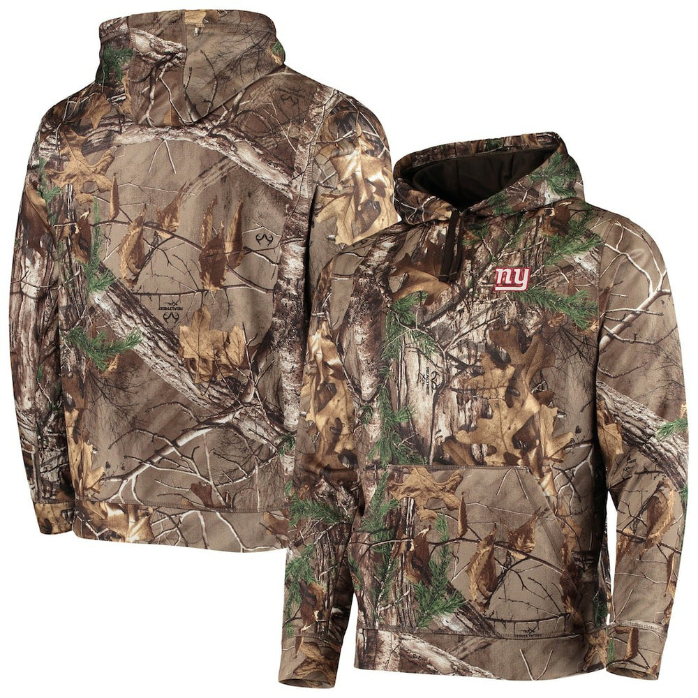New York Giants Dunbrooke Circle Champion Tech Fleece Pullover Hoodie Realtree Camo | NFL