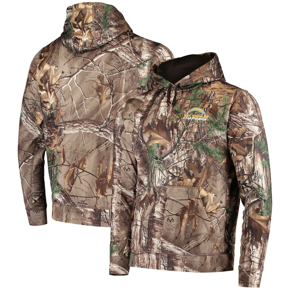 Los Angeles Chargers Dunbrooke Circle Champion Tech Fleece Pullover Hoodie Realtree Camo | NFL