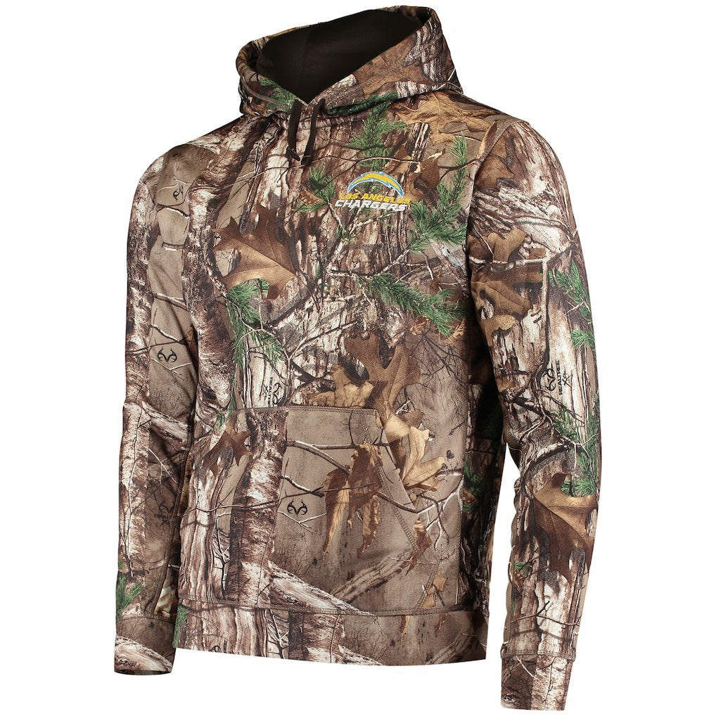 Los Angeles Chargers Dunbrooke Circle Champion Tech Fleece Pullover Hoodie Realtree Camo | NFL