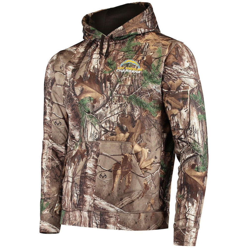 Los Angeles Chargers Dunbrooke Circle Champion Tech Fleece Pullover Hoodie Realtree Camo | NFL