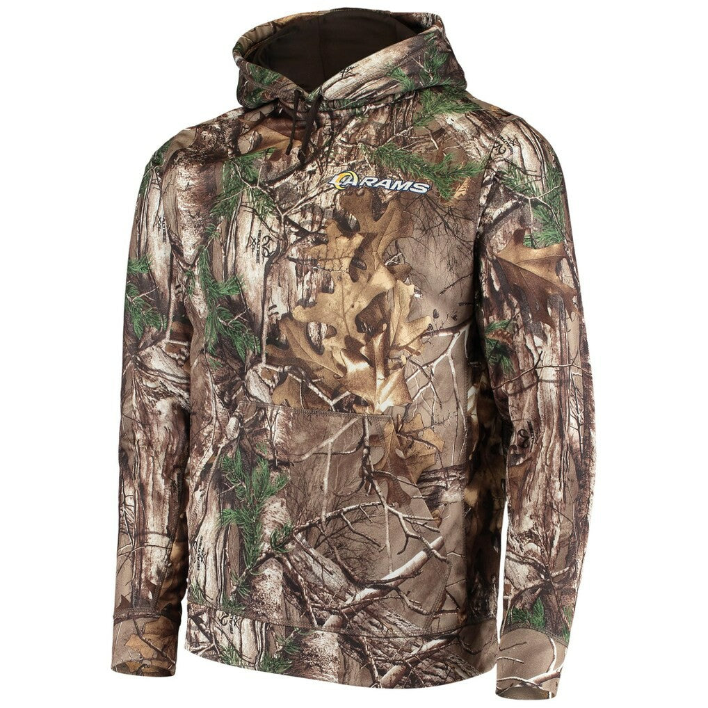 Los Angeles Rams Dunbrooke Circle Champion Tech Fleece Pullover Hoodie Realtree Camo | NFL
