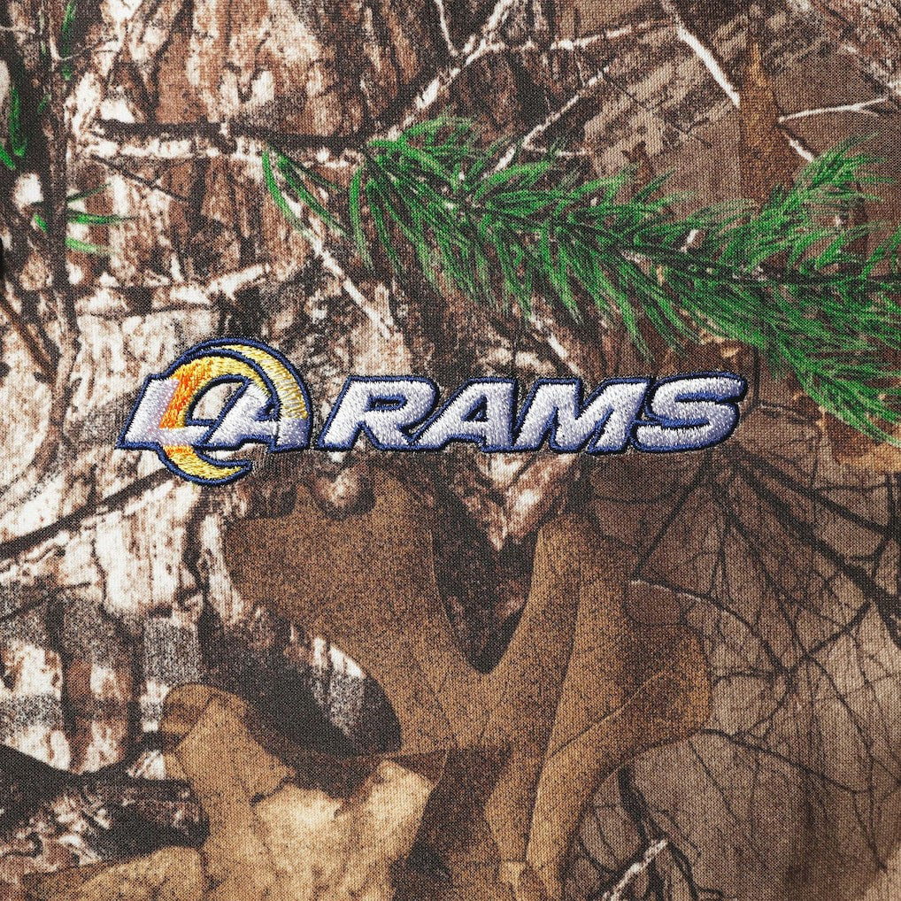 Los Angeles Rams Dunbrooke Circle Champion Tech Fleece Pullover Hoodie Realtree Camo | NFL