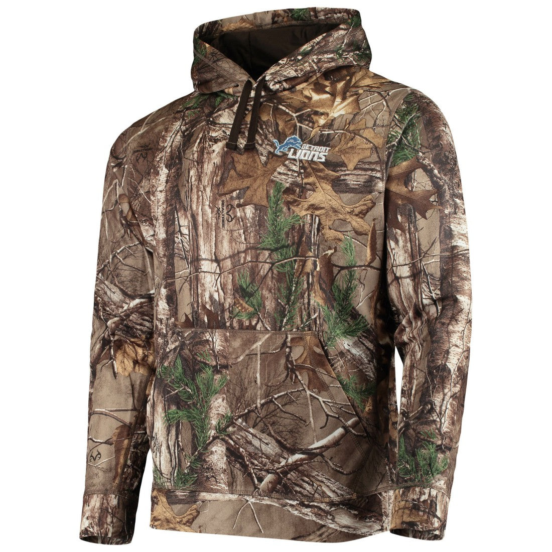 Detroit Lions Dunbrooke Circle Champion Tech Fleece Pullover Hoodie Realtree Camo | NFL