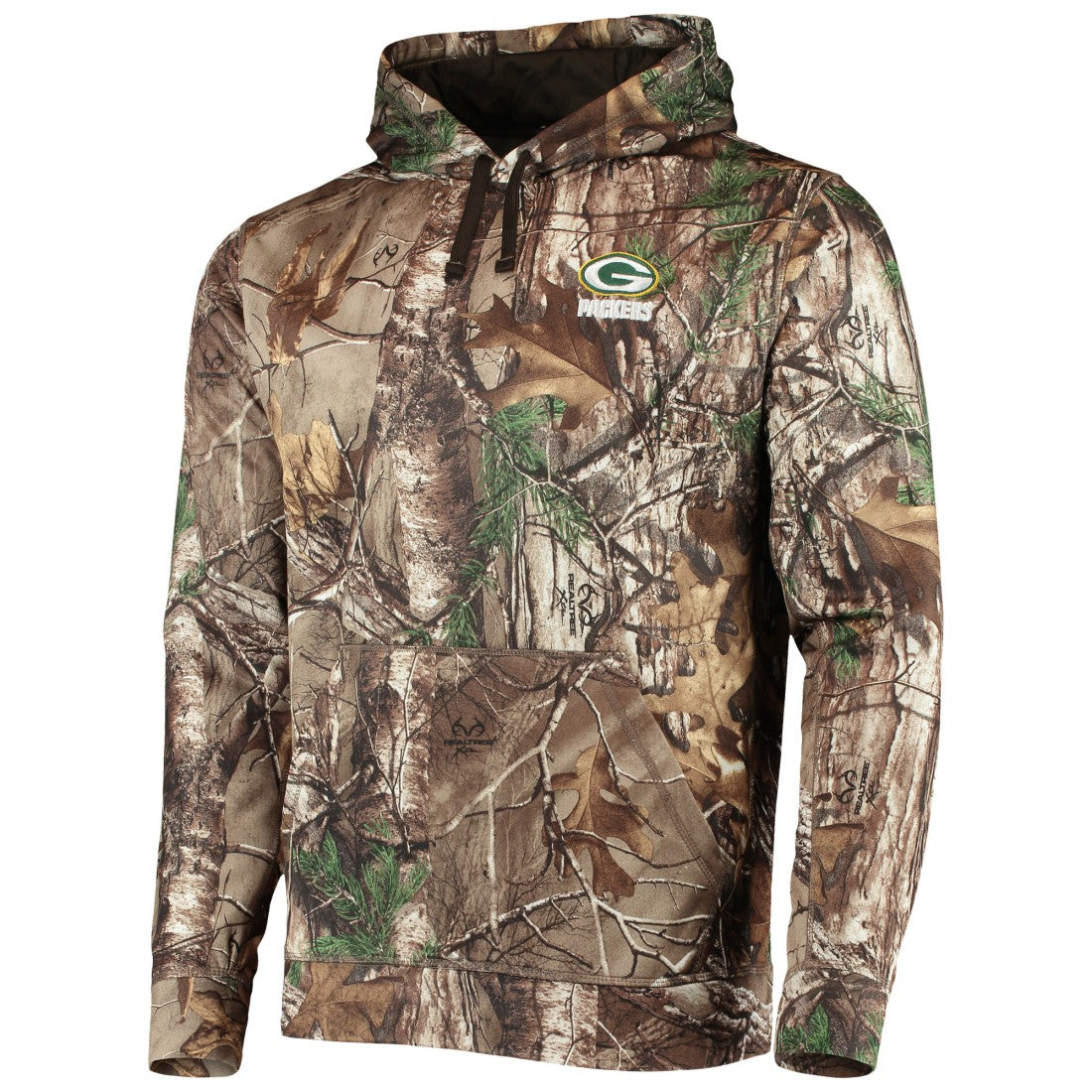 Green Bay Packers Dunbrooke Circle Champion Tech Fleece Pullover Hoodie Realtree Camo | NFL