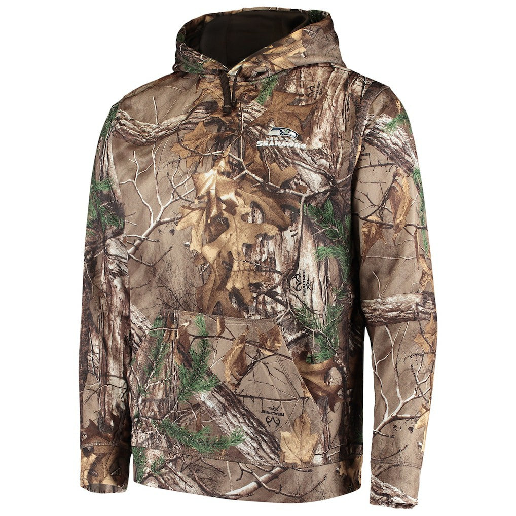Seattle Seahawks Dunbrooke Circle Champion Tech Fleece Pullover Hoodie Realtree Camo | NFL