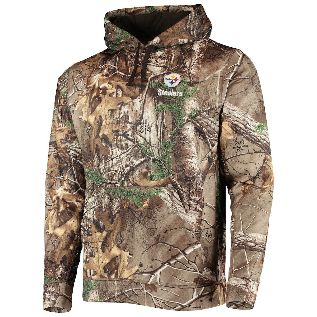Pittsburgh Steelers Dunbrooke Circle Champion Tech Fleece Pullover Hoodie Realtree Camo | NFL