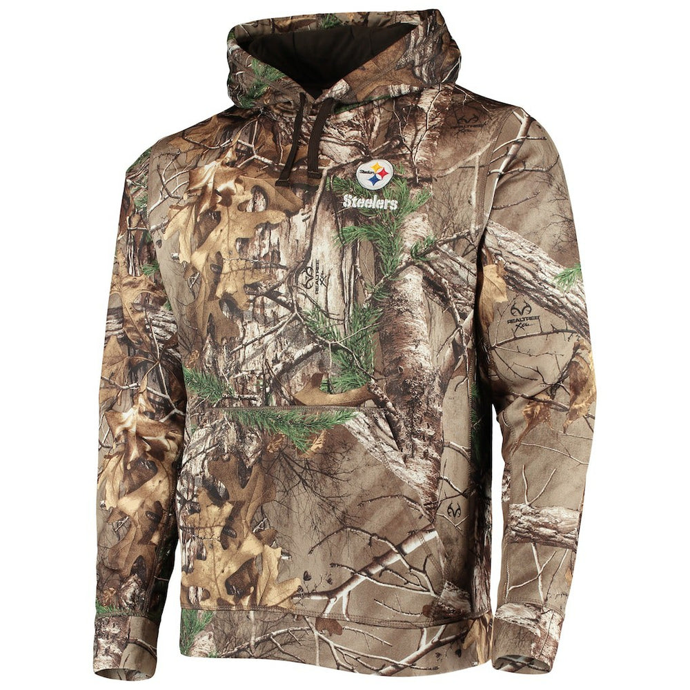 Pittsburgh Steelers Dunbrooke Circle Champion Tech Fleece Pullover Hoodie Realtree Camo | NFL