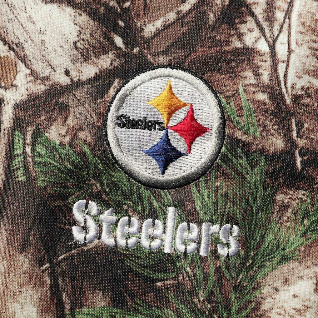 Pittsburgh Steelers Dunbrooke Circle Champion Tech Fleece Pullover Hoodie Realtree Camo | NFL