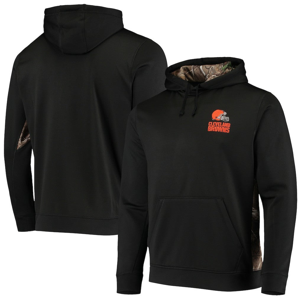 Cleveland Browns Dunbrooke Logo Ranger Pullover Hoodie Black/Realtree Camo | NFL