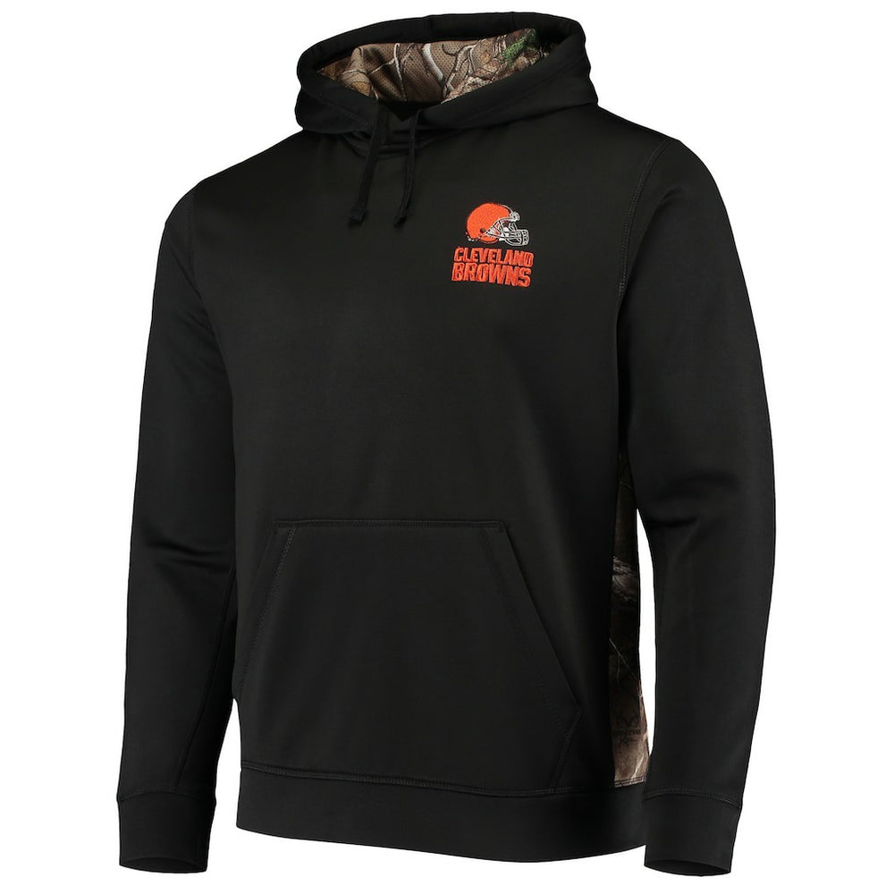 Cleveland Browns Dunbrooke Logo Ranger Pullover Hoodie Black/Realtree Camo | NFL