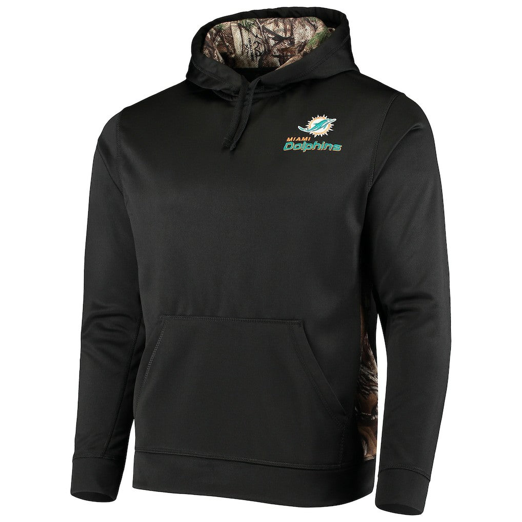 Miami Dolphins Dunbrooke Logo Ranger Pullover Hoodie Black/Realtree Camo | NFL