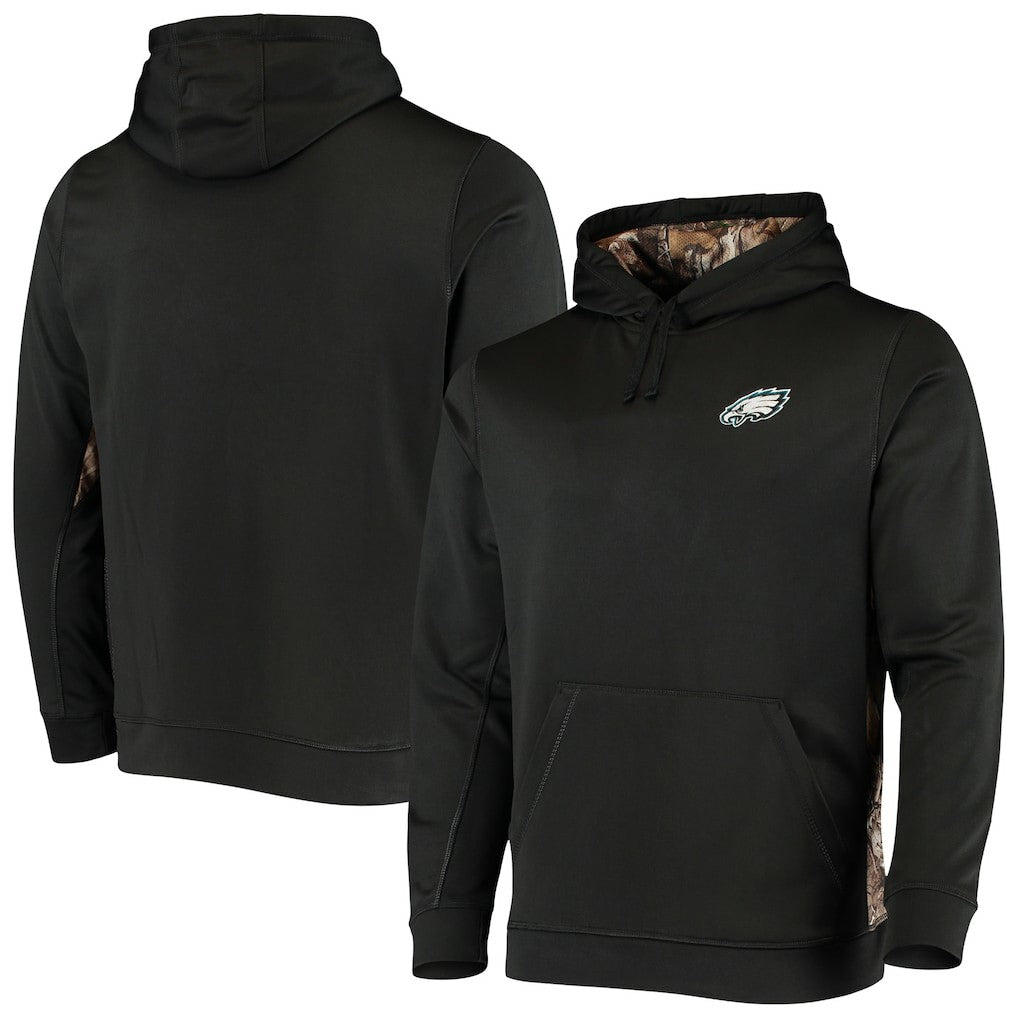 Philadelphia Eagles Dunbrooke Logo Ranger Pullover Hoodie Black/Realtree Camo | NFL