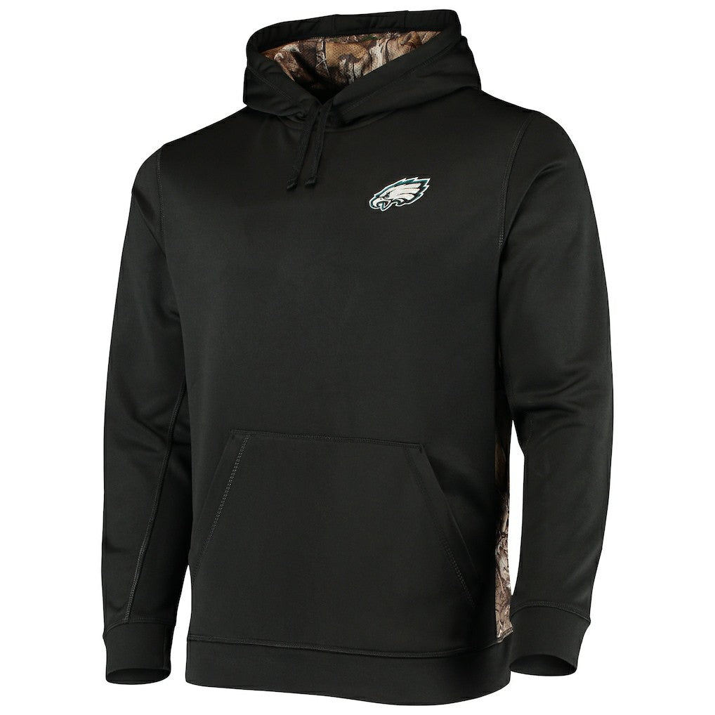 Philadelphia Eagles Dunbrooke Logo Ranger Pullover Hoodie Black/Realtree Camo | NFL