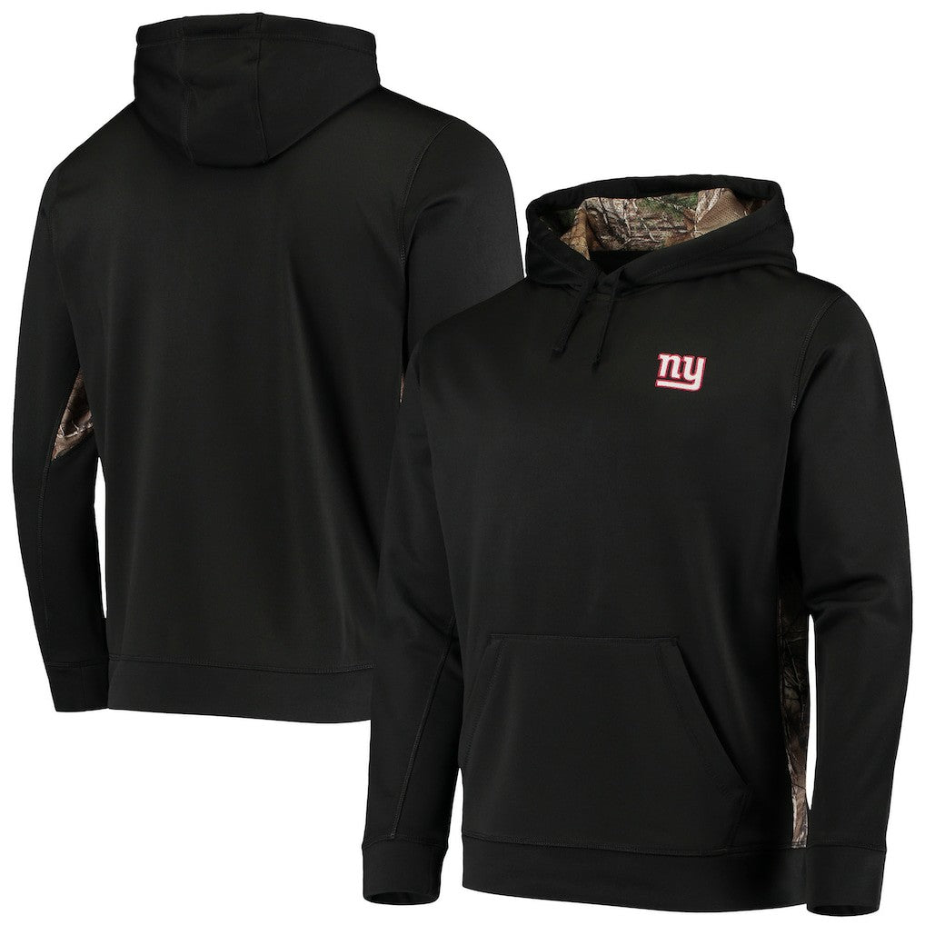 New York Giants Dunbrooke Logo Ranger Pullover Hoodie Black/Realtree Camo | NFL