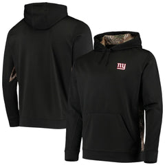 New York Giants Dunbrooke Logo Ranger Pullover Hoodie Black/Realtree Camo | NFL