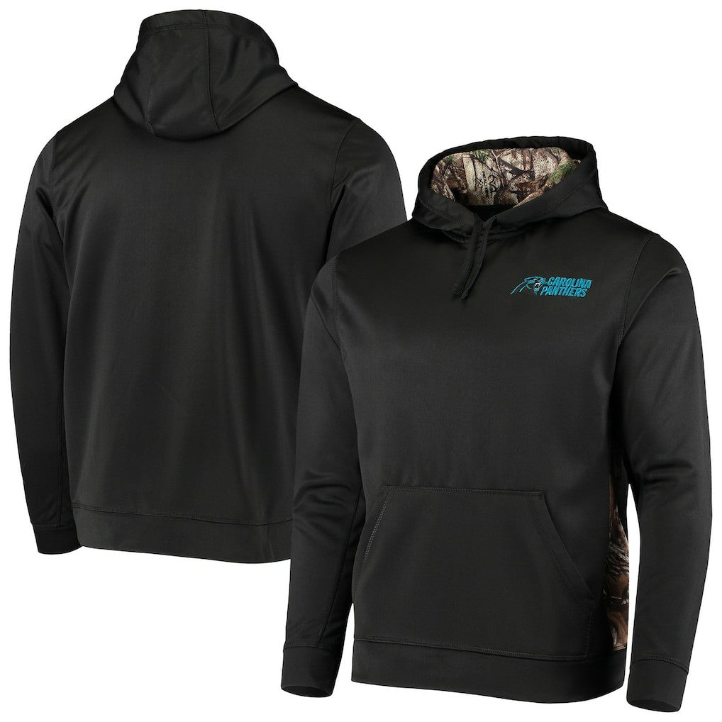 Carolina Panthers Dunbrooke Logo Ranger Pullover Hoodie Black/Realtree Camo | NFL