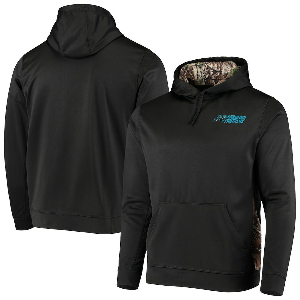 Carolina Panthers Dunbrooke Logo Ranger Pullover Hoodie Black/Realtree Camo | NFL
