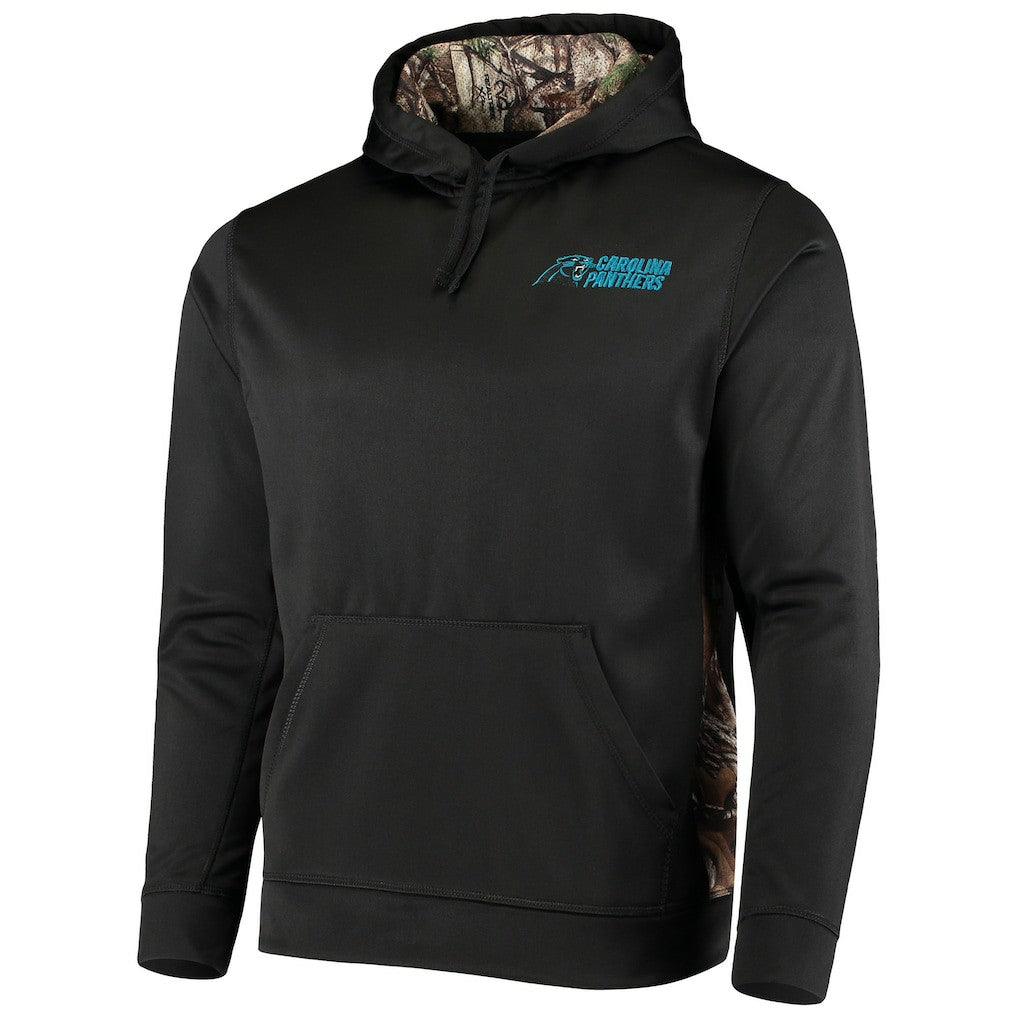 Carolina Panthers Dunbrooke Logo Ranger Pullover Hoodie Black/Realtree Camo | NFL